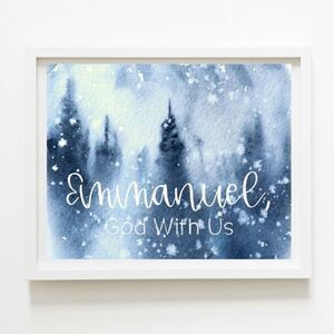 Emmanuel  Christmas Art  Print